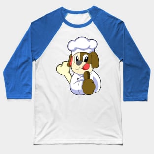 Dog as Chef with Bone Baseball T-Shirt